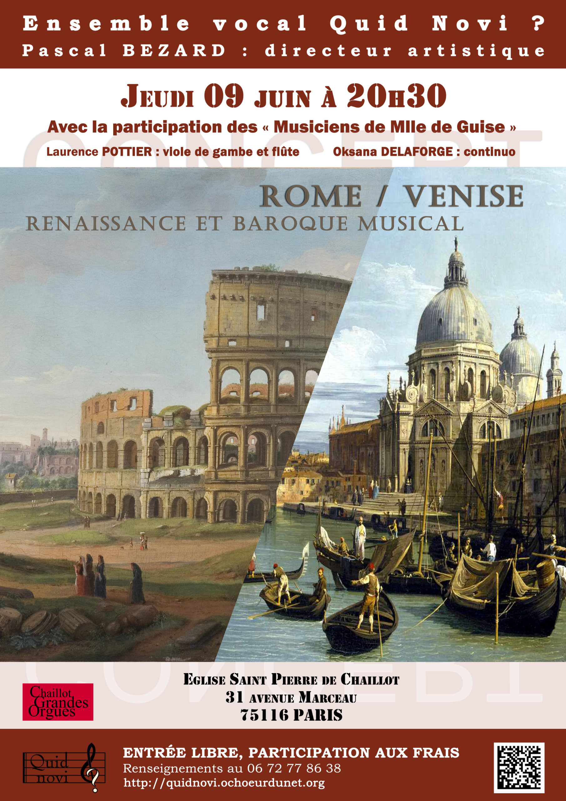 Programme italien – Rome et Venise – Renaissance et Baroque musical